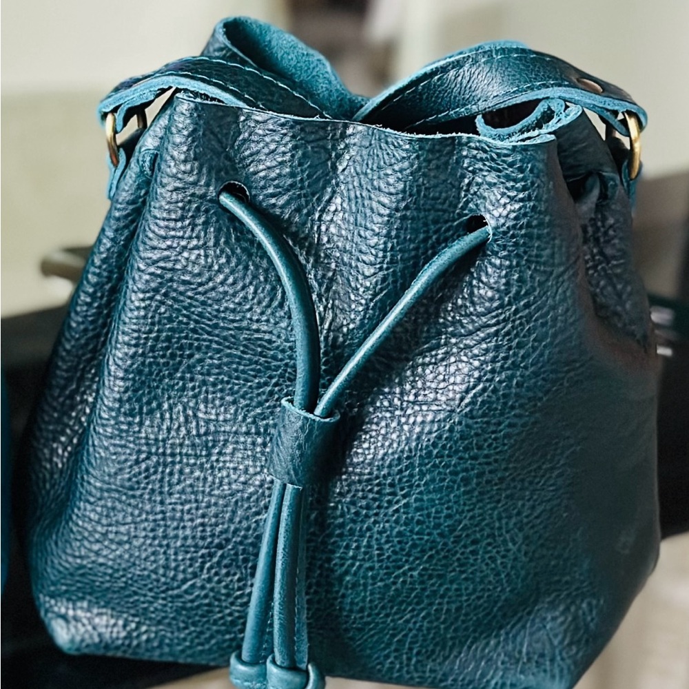 SOLD Lagoon Small Bucket Bag Portland Leather Goods